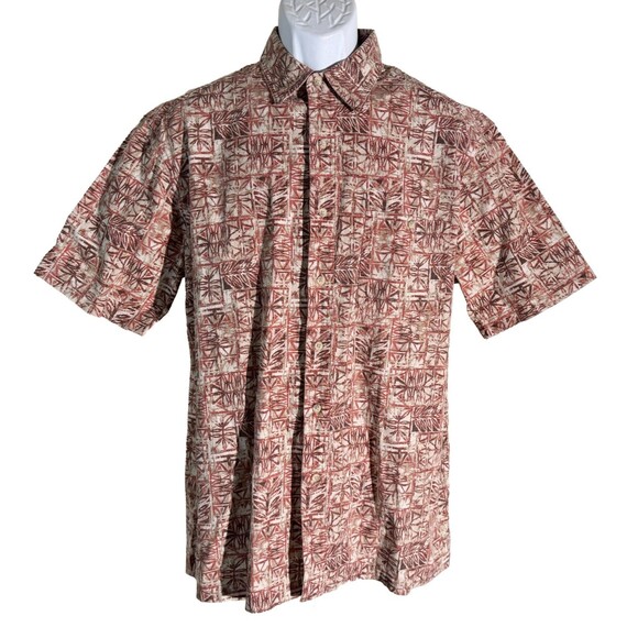 ST. JOHN'S BAY Men's Short Sleeve Button Down Cotton Shirt Medium - Picture 1 of 4